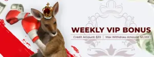 weekly vip bonus